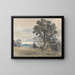 Landskapsbild i East Bergholt - John Constable — inramlat konstverk på väggen