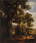 Landskapsbild med herde och getter - John Constable — vy av konstverket