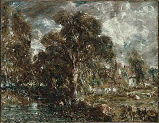 På floden Stour - John Constable — vy av konstverket