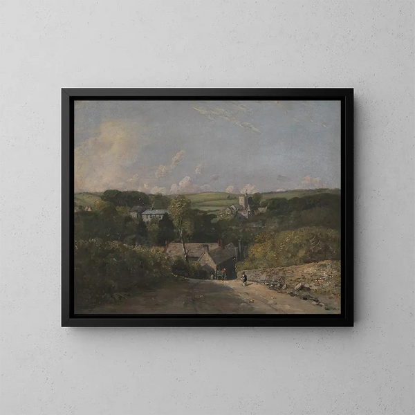 Village d'Osmington - John Constable — inramlat konstverk på väggen