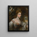 porträtt av Elizabeth Lady Croft - John Constable — inramlat konstverk på väggen
