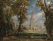 Salisbury-katedralen från biskopens trädgårdar - John Constable — vy av konstverket