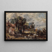 Skiss för Halmvagnen - John Constable — inramlat konstverk på väggen