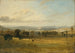 Skiss av Leighton Hall Lancashire, kullarna i Lake District bortom - John Constable — vy av konstverket