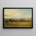 Skiss av Leighton Hall Lancashire, kullarna i Lake District bortom - John Constable — inramlat konstverk på väggen