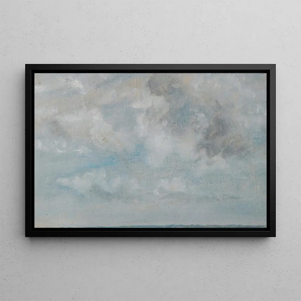 Studie av moln - John Constable — inramlat konstverk på väggen