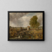 Studie av en båt som passerar en sluss - John Constable — inramlat konstverk på väggen