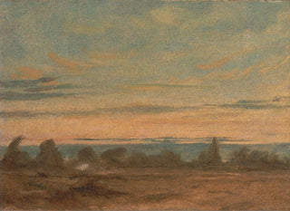 Landskapsbild av sommarkväll - John Constable — vy av konstverket
