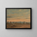 Landskapsbild av sommarkväll - John Constable — inramlat konstverk på väggen