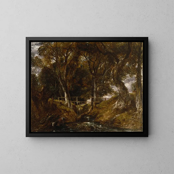 Le vallon à Helmingham Park - John Constable — inramlat konstverk på väggen
