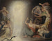 Le fantôme de Clytemnestre réveillant les Furies - John Downman — vy av konstverket