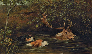 John Emms - A Stag At Bay.webp