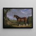 En Clydesdale hingst - John Frederick Herring den äldre — inramlat konstverk på väggen