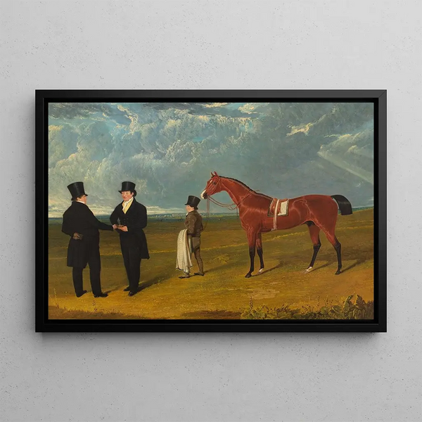 John Frederick Herring Snr - Don Antonio With His Owner Mr Ferguson His Trainer And A Stable Hand.webp
