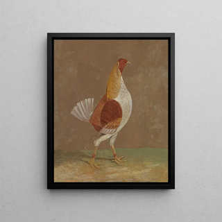John Frederick Herring Snr - Fighting Cocks a PaleBreasted Fighting Cock Facing Rght.webp