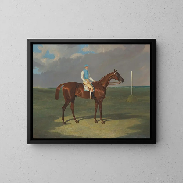 Saint Gilles med William Scott, vinnare av Derby - John Frederick Herring den äldre — inramlat konstverk på väggen