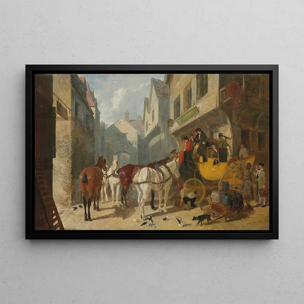 John Frederick Herring Snr - The YorkLondon Coach At The George Inn Stamford.webp