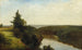 Vue sur la Genesee près de Mount Morris - John Frederick Kensett — vy av konstverket