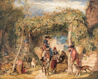 figurer och djur i en vinranka - John Frederick Lewis — vy av konstverket