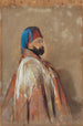 porträttet av general Jochmus Pacha omkring 1841 - John Frederick Lewis — vy av konstverket