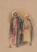 Cheikh Hussein de Gebel Tor och hans son - John Frederick Lewis — vy av konstverket