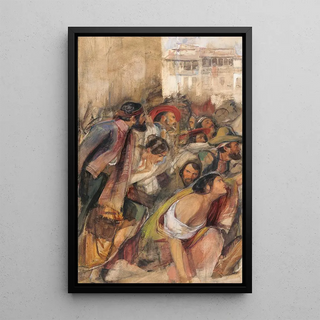 John Frederick Lewis - Study For The Proclamation Of Don Carlos.webp