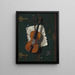 Le vieux violon - John Frederick Peto — inramlat konstverk på väggen
