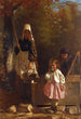 Vid brunnen - John George Brown — vy av konstverket