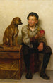 Taquiner le chiot - John George Brown — vy av konstverket