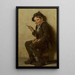 Le jeune artiste - John George Brown — inramlat konstverk på väggen