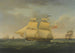 La Tamise enneigée en deux positions au large de Harwich - John Harwood — vy av konstverket