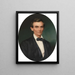 Abraham Lincoln - John Henry Brown — inramlat konstverk på väggen