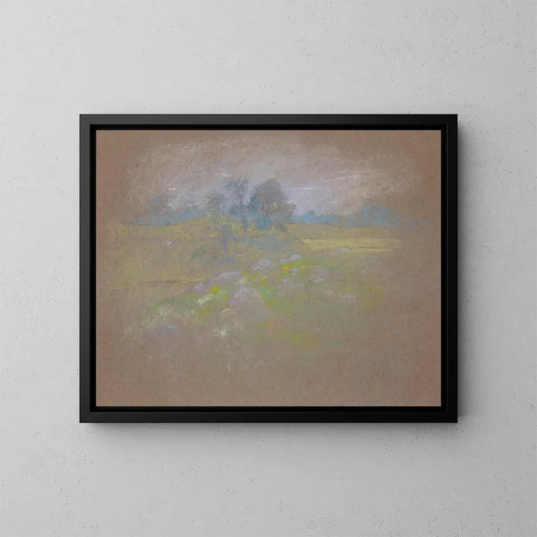 Kastanjer - John Henry Twachtman — inramlat konstverk på väggen