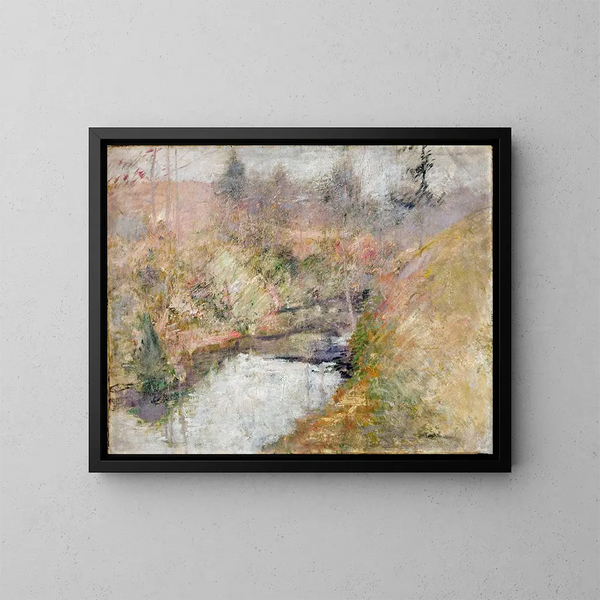 Bassin de ciguë - John Henry Twachtman — inramlat konstverk på väggen