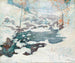 inramad av isen - John Henry Twachtman — vy av konstverket