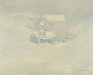 Snö - John Henry Twachtman — vy av konstverket