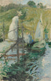 Eftermiddags sommar - John Henry Twachtman — vy av konstverket