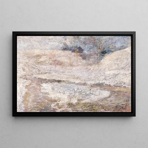 Le Ruisseau, Greenwich, Connecticut - John Henry Twachtman — inramlat konstverk på väggen