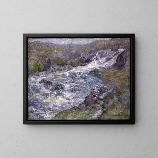 Le Torrent - John Henry Twachtman — inramlat konstverk på väggen