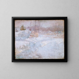 Vinter - John Henry Twachtman — inramlat konstverk på väggen