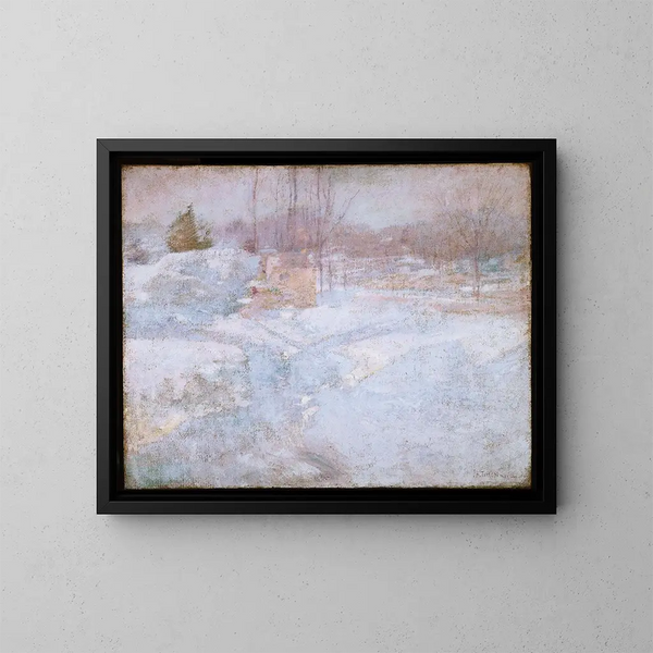 Vinter - John Henry Twachtman — inramlat konstverk på väggen