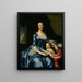 Mme Matthew Tilghman Anna Lloyd 1724-1794 och hennes dotter Anna Maria 1755-1843 - John Hesselius — inramlat konstverk på väggen