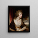 Portrait d'une dame - John Hoppner — inramlat konstverk på väggen
