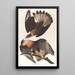 Caracara du Brésil - John James Audubon — inramlat konstverk på väggen