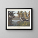 Pied jaune - John James Audubon — inramlat konstverk på väggen