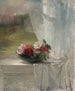 Blommor på fönsterbrädan - John La Farge — vy av konstverket