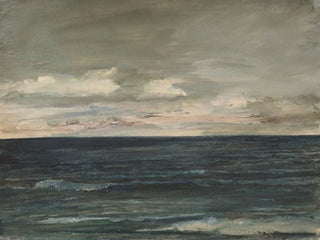 Studie av lektion på Jersey-kusten - John La Farge — vy av konstverket