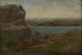 gammal strandstuga i Newport - John La Farge — vy av konstverket