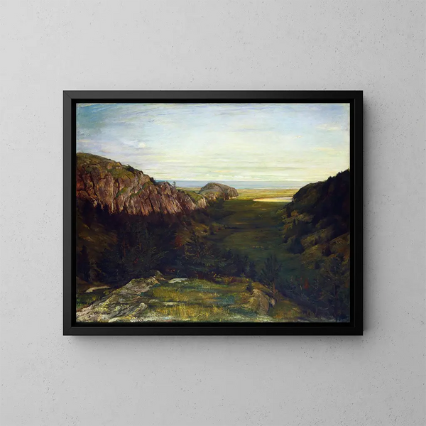 La dernière vallée des rochers du paradis - John La Farge — inramlat konstverk på väggen