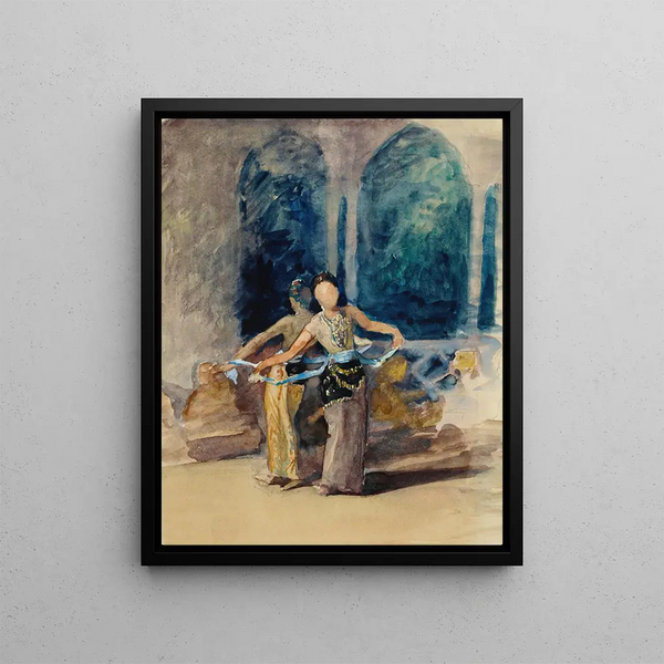 John La Farge - Village Dancing Girls at Garoet in the Preanger Regency Java.webp